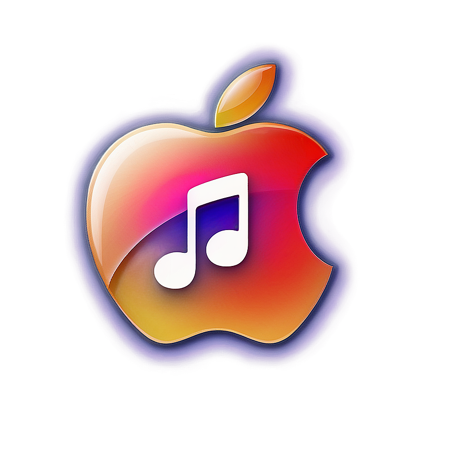 Shiny Apple Music Logo Png Vnp PNG image