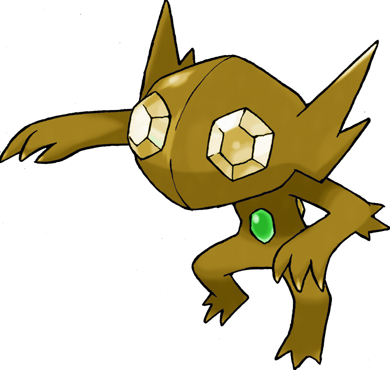 Shiny Baltoy Pokemon Art PNG image