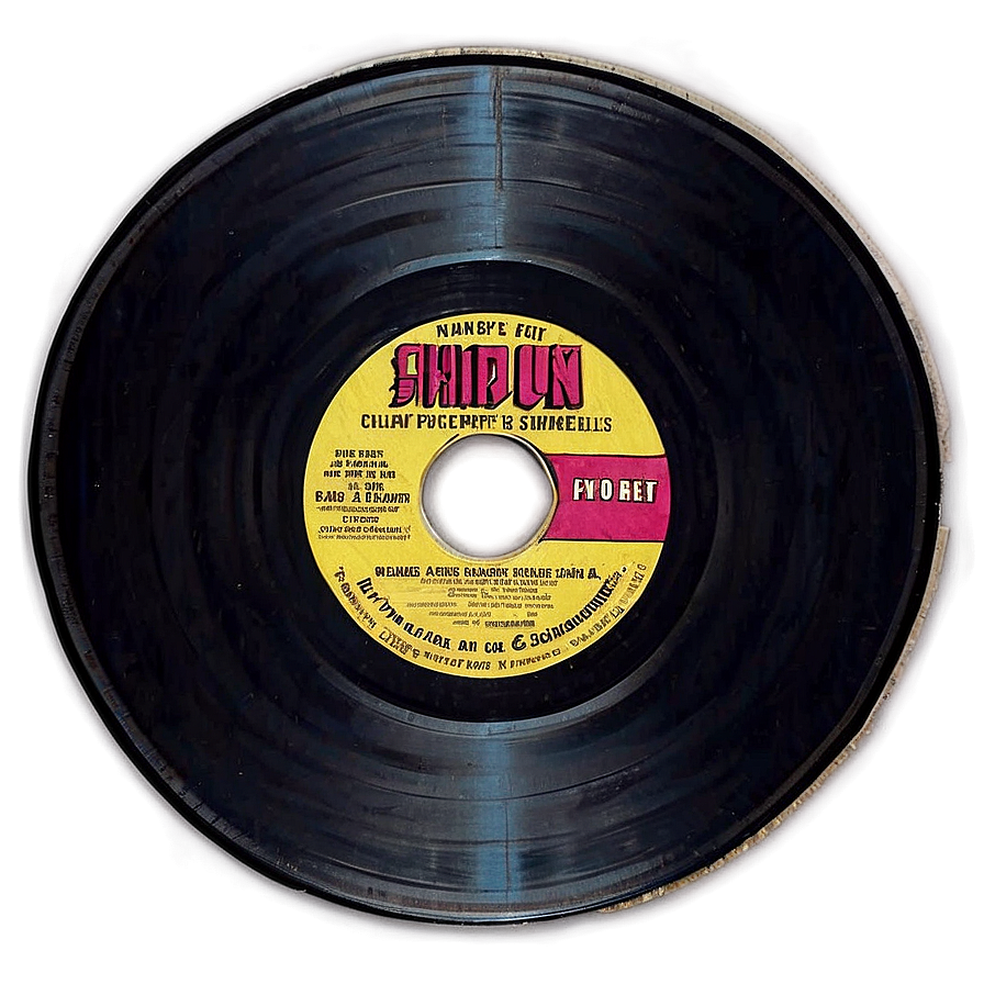 Shiny Black Vinyl Record Png 05242024 PNG image