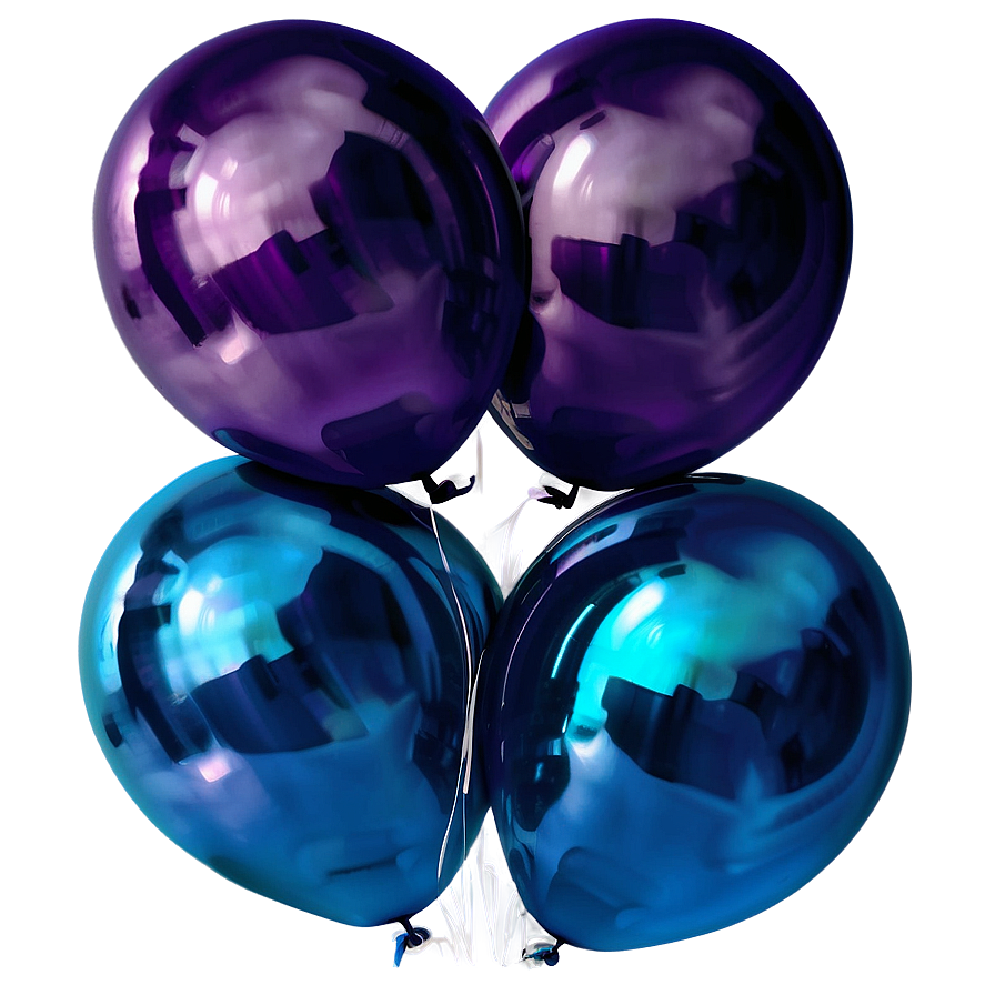 Shiny Blue Balloons Png 95 PNG image