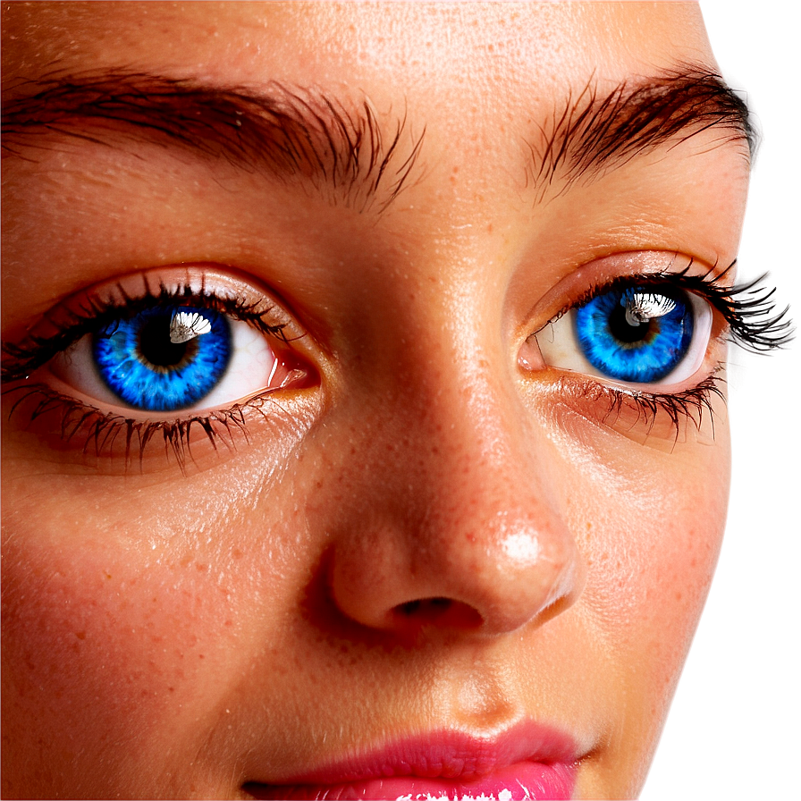 Shiny Blue Eyes Png 06122024 PNG image