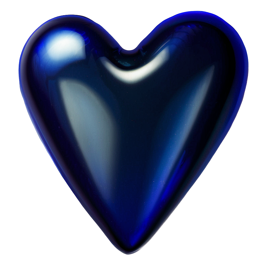 Shiny Blue Heart Symbol Png 06272024 PNG image