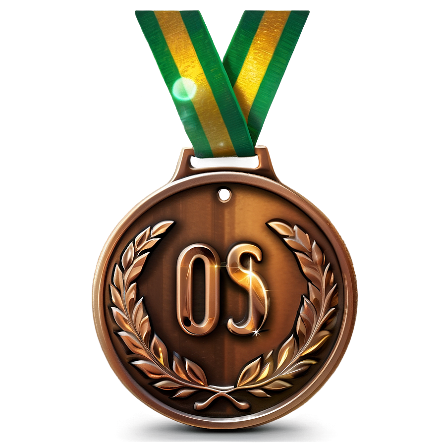 Shiny Bronze Medal Png 06252024 PNG image