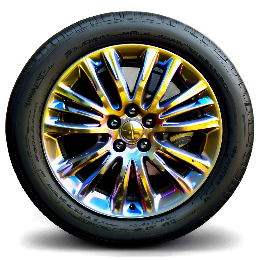 Shiny Car Wheel Png 06122024 PNG image