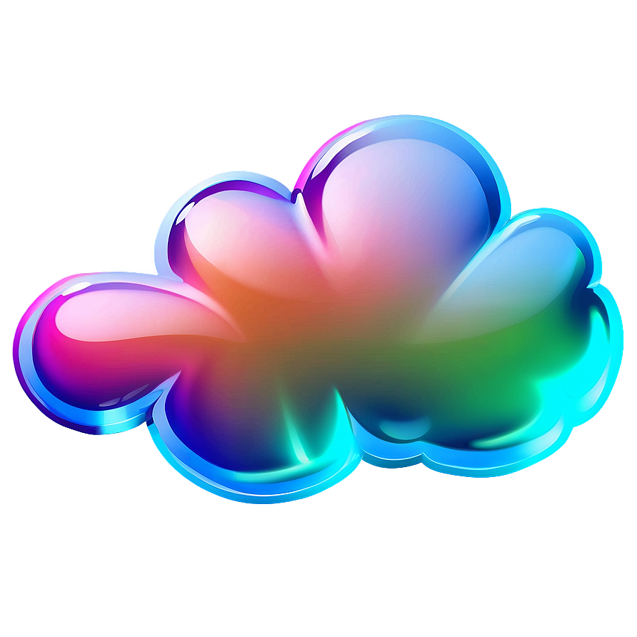 Shiny Cartoon Cloud Png 58 PNG image