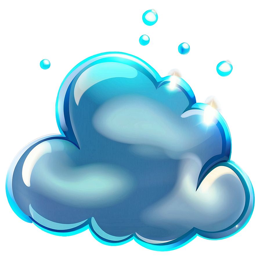 Shiny Cartoon Cloud Png Mbl PNG image