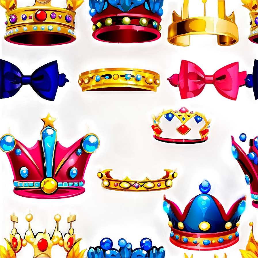 Shiny Cartoon Crown Png Cee71 PNG image