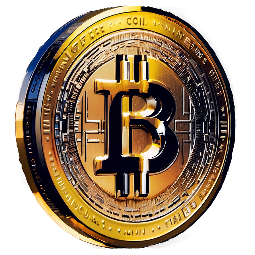 Shiny Crypto Coin Png 06282024 PNG image