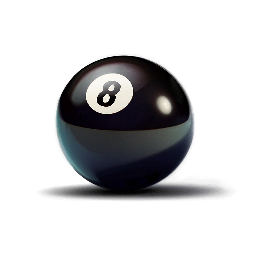 Shiny Eight Ball Graphic Png 06292024 PNG image