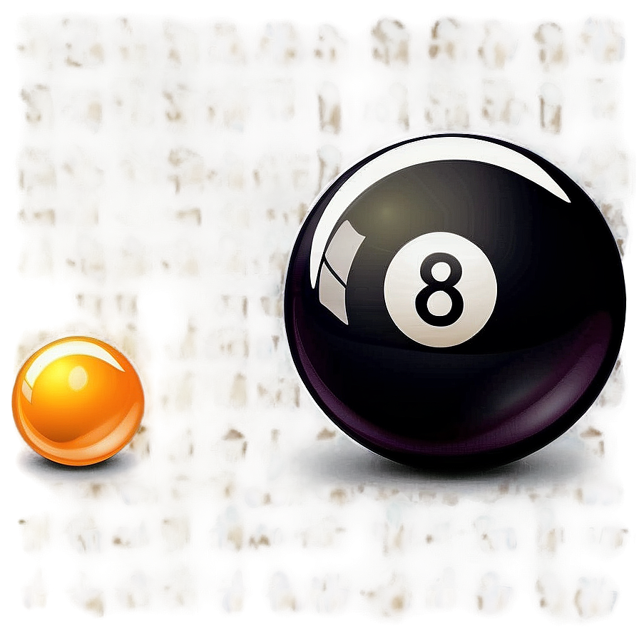 Shiny Eight Ball Graphic Png 06292024 PNG image