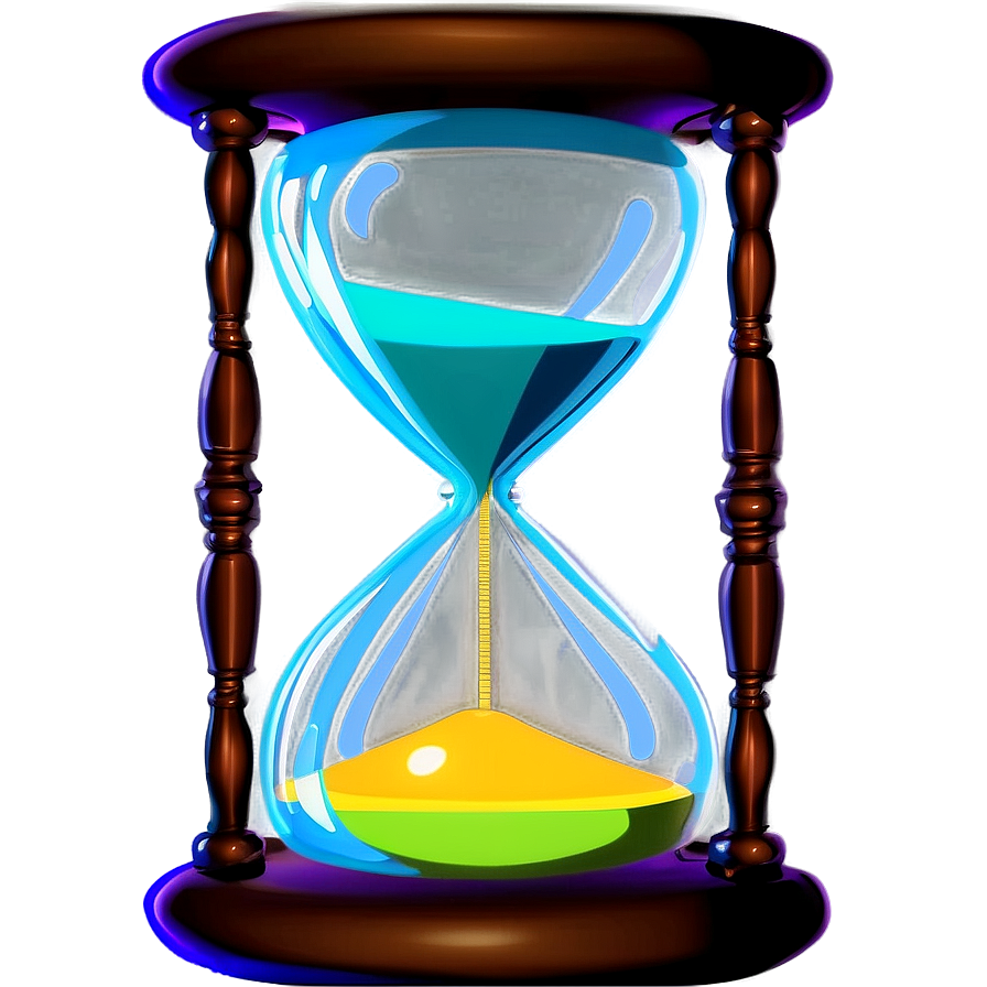 Shiny Glass Hourglass Png 87 PNG image