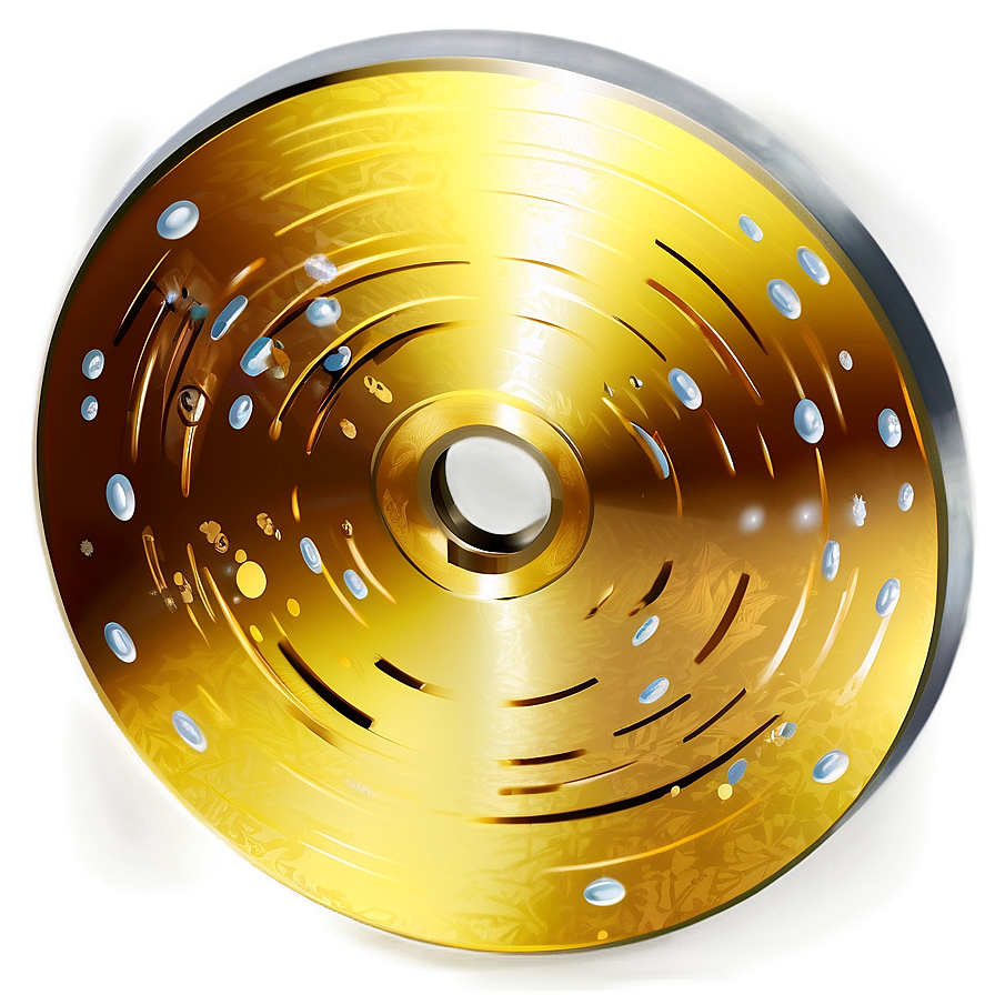 Shiny Gold Disc Png 06132024 PNG image