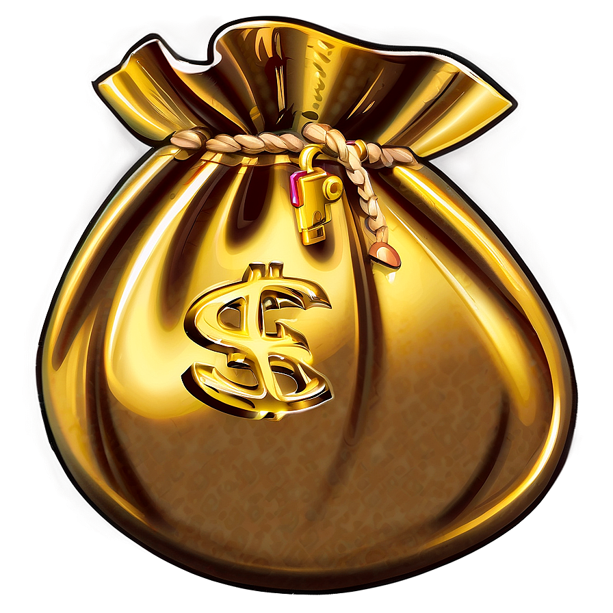 Shiny Gold Moneybag Png 91 PNG image