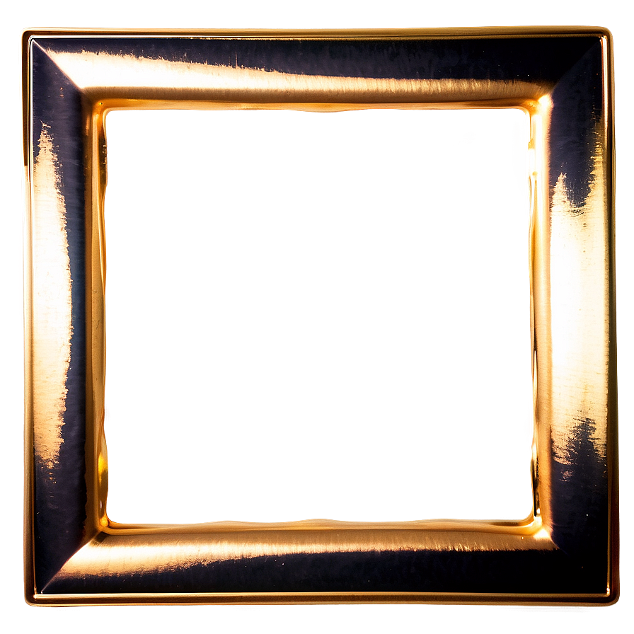 Shiny Gold Square Frame Png Apu PNG image