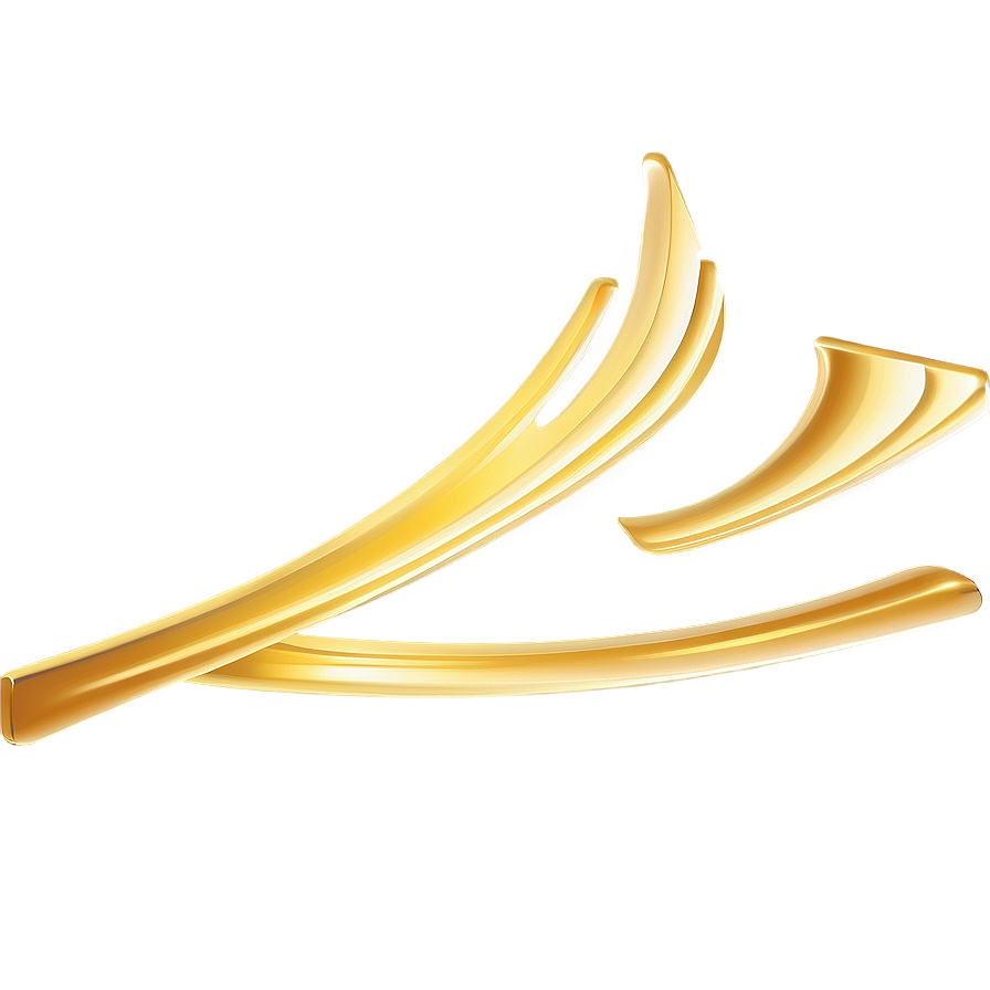 Shiny Golden Line Design Png 06262024 PNG image