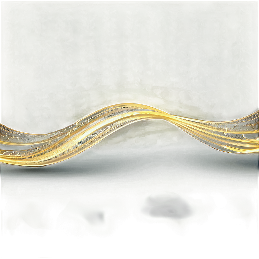 Shiny Golden Wavy Lines Png 06212024 PNG image