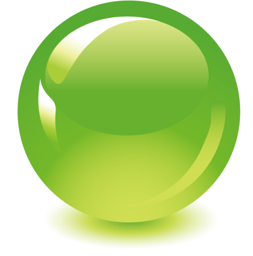 Shiny Green Glass Sphere PNG image