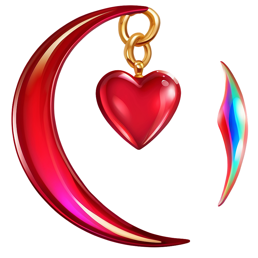 Shiny Heart Clipart Asset Png 05252024 PNG image