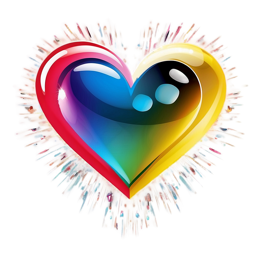 Shiny Heart Vector Png Uqv87 PNG image