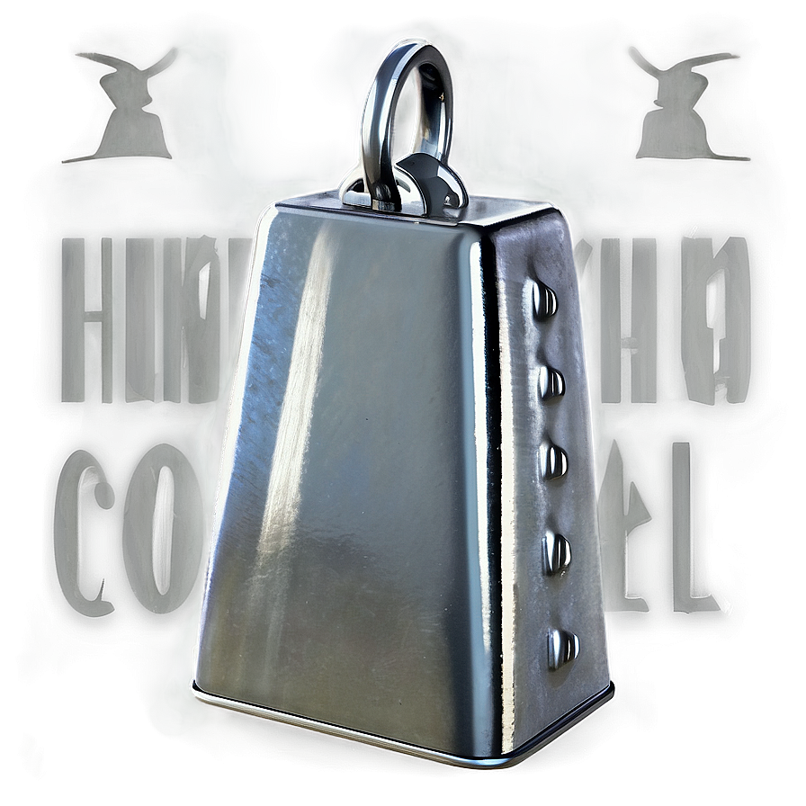 Shiny Metal Cowbell Png Skf PNG image