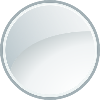 Shiny Metallic Circle Icon PNG image