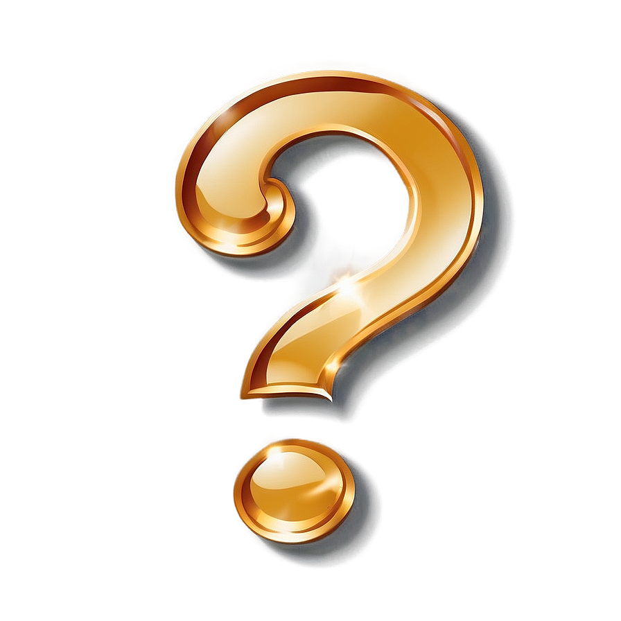 Shiny Question Mark Transparent Png Ear12 PNG image