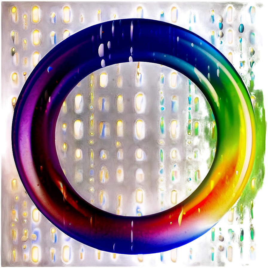 Shiny Rainbow Circle Decoration Png Gle34 PNG image