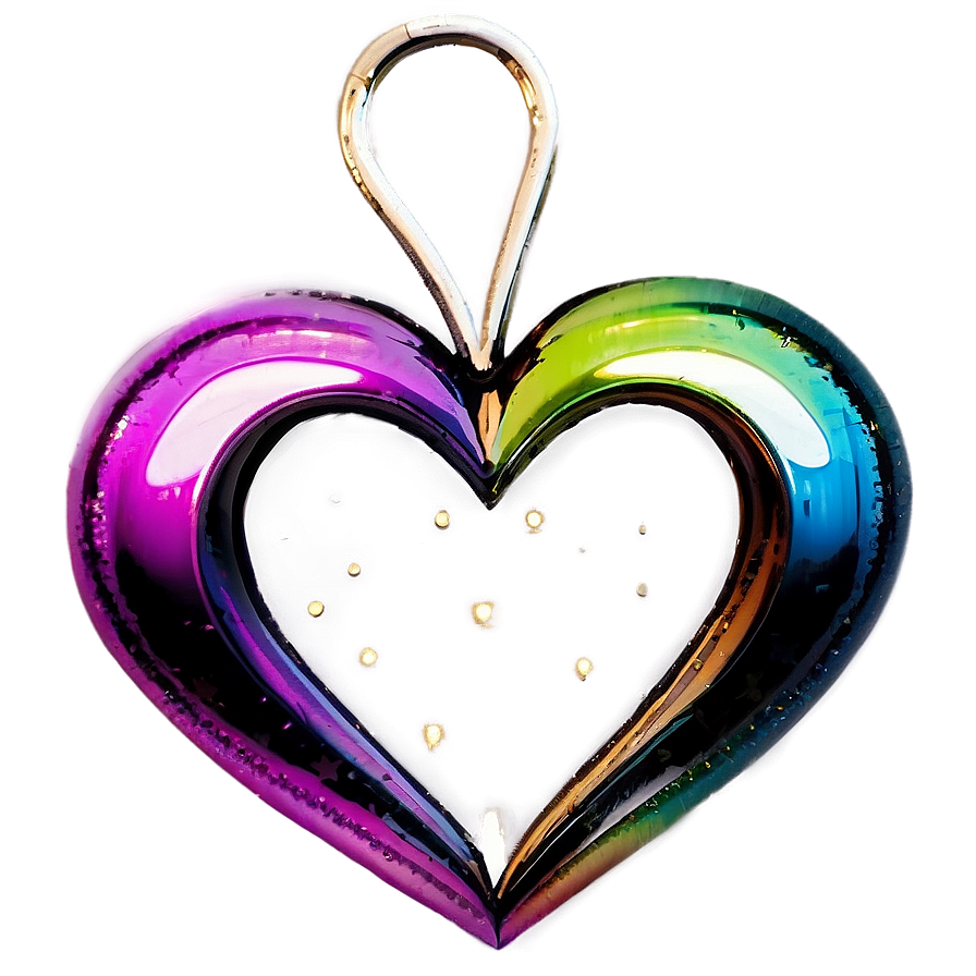 Shiny Rainbow Heart Png Lrc PNG image