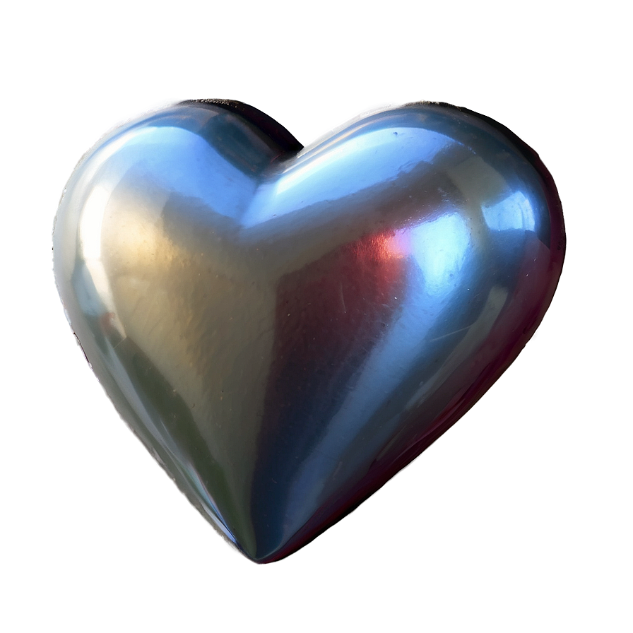 Shiny Silver Heart Png Rye36 PNG image