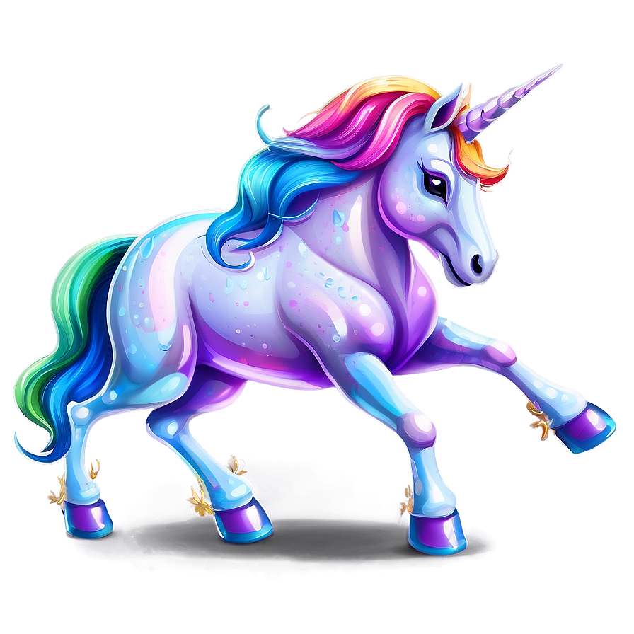 Shiny Unicorn Clipart Png 06262024 PNG image