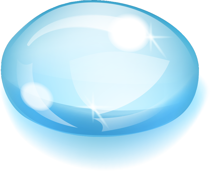 Shiny Water Bubble Graphic PNG image