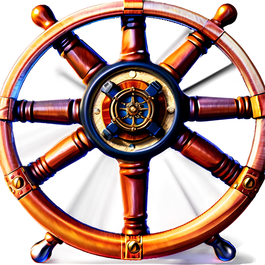 Ship Steering Wheel Nautical Png 1 PNG image