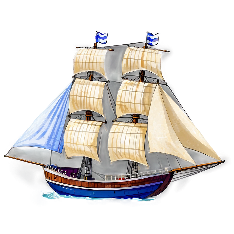 Ship With Sails Png 13 PNG image
