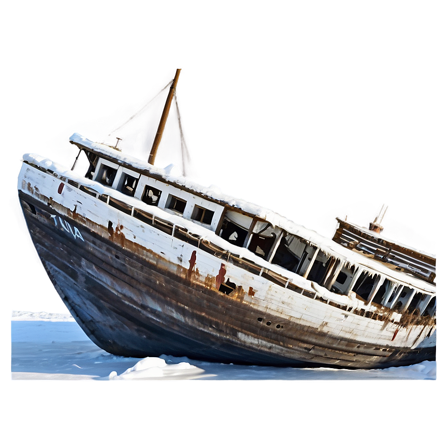 Shipwreck In Arctic Ice Png 92 PNG image