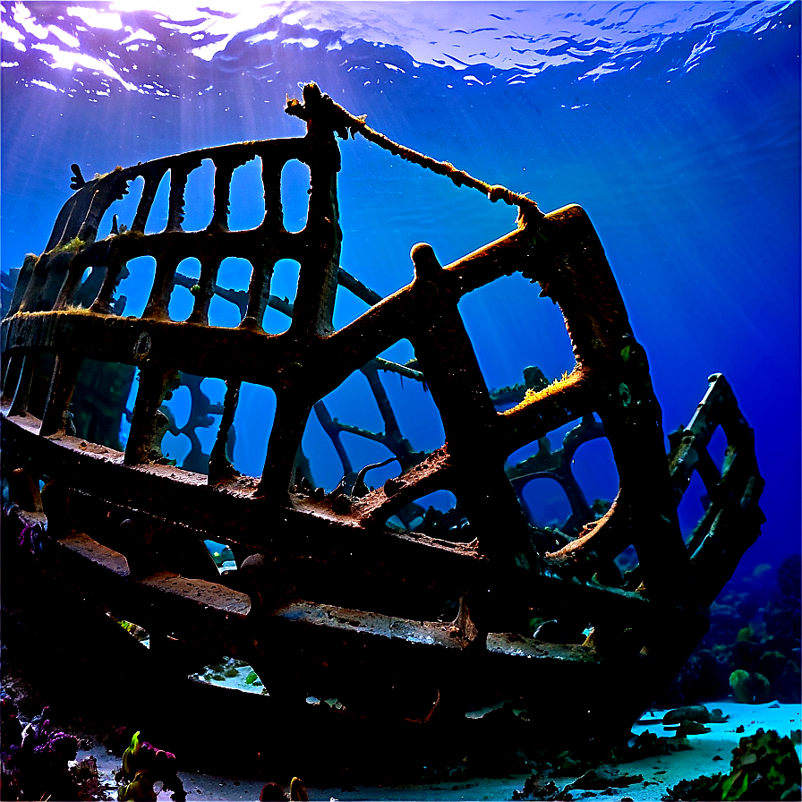 Shipwreck In Marine Sanctuary Png 67 PNG image