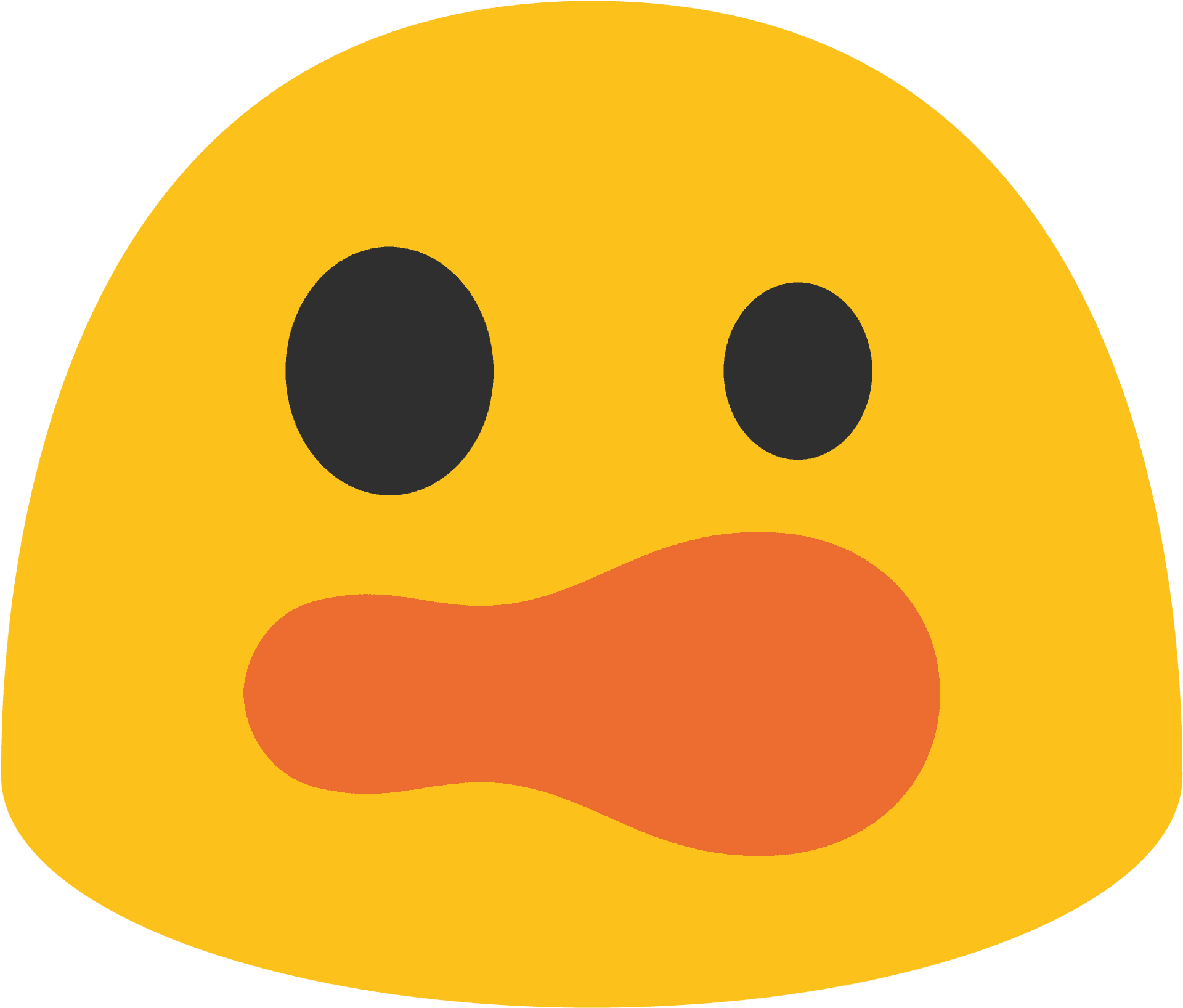 Shocked Yellow Face Emoji PNG image