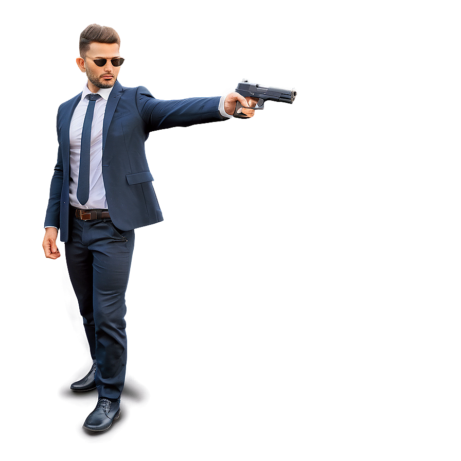 Shooting Stance Handgun Png 06122024 PNG image