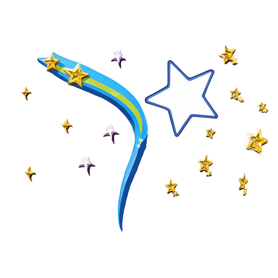 Shooting Star With Moon Png 05232024 PNG image