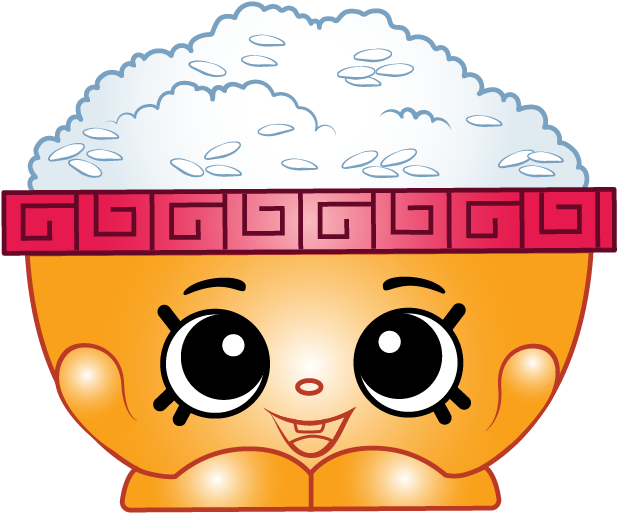 Shopkins Character Rice Bowl Smile.png PNG image