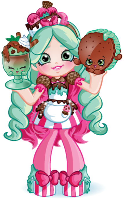 Shopkins Shoppies Doll With Sweet Treats PNG image