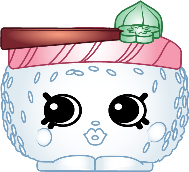 Shopkins Sushi Character PNG image