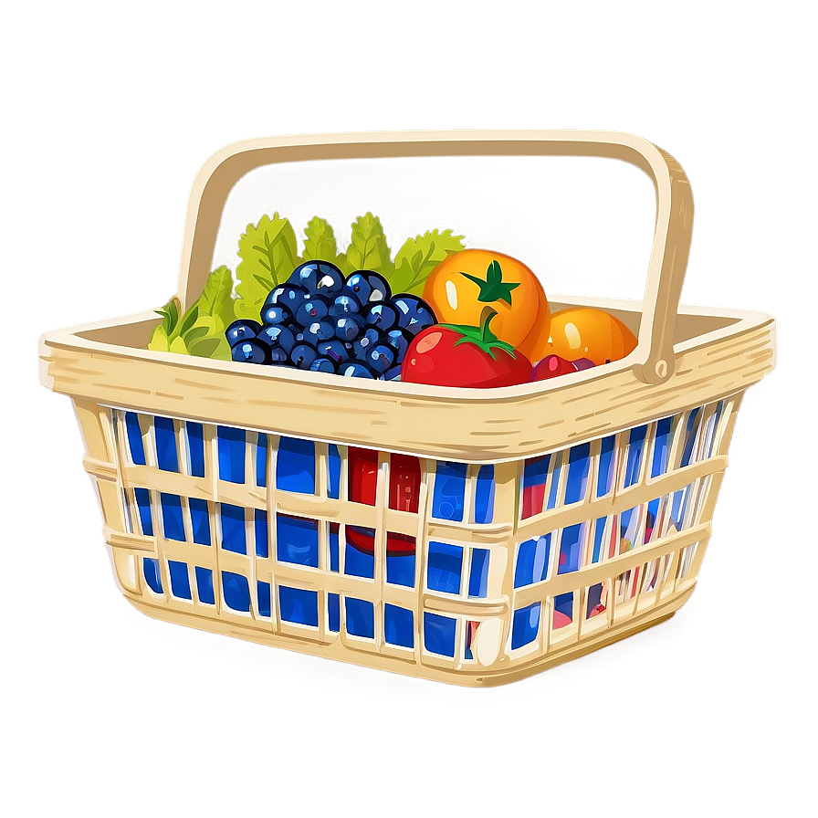 Shopping Basket Clipart Png 06272024 PNG image