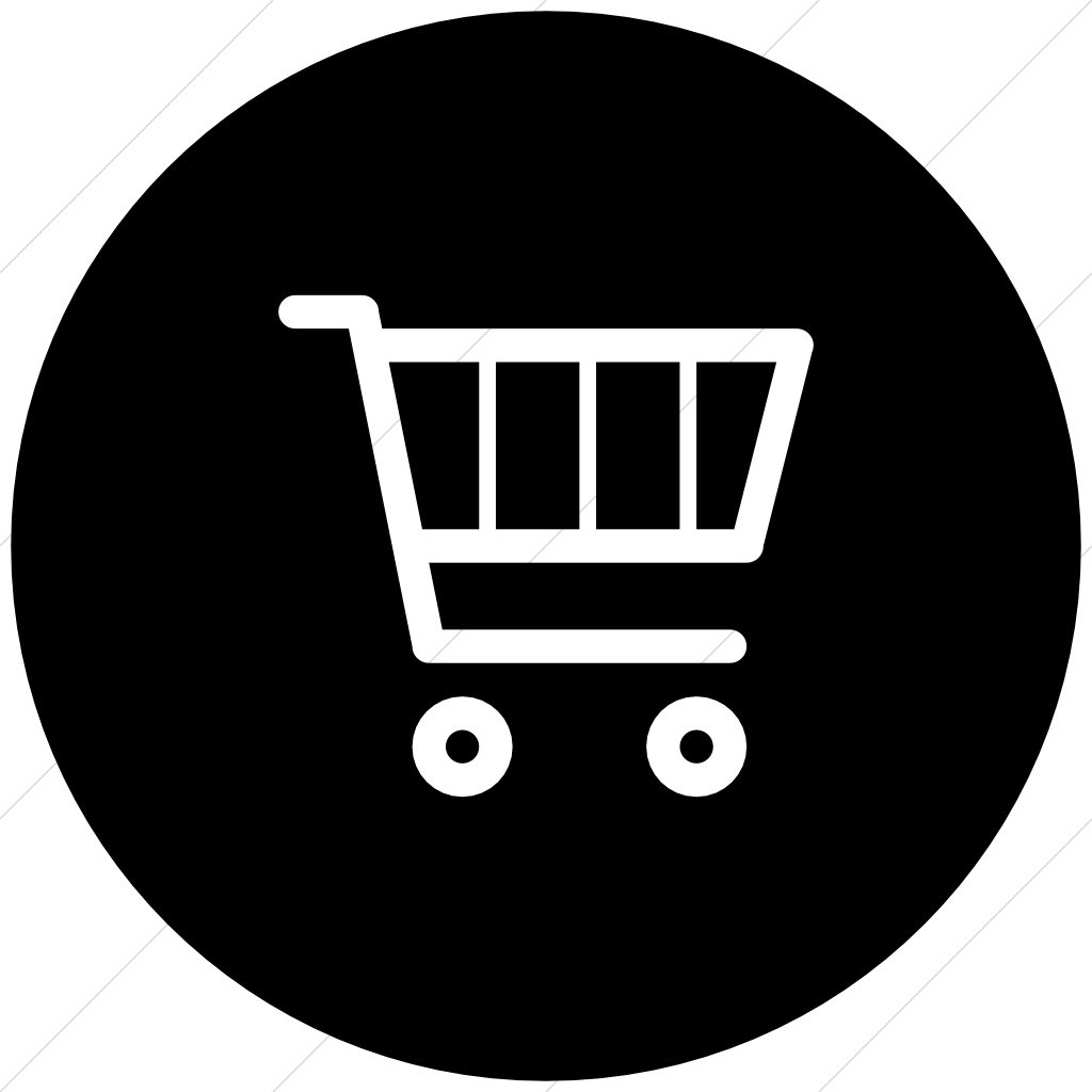 Shopping Cart Icon Black Circle Background PNG image