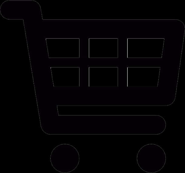 Shopping Cart Icon Black PNG image