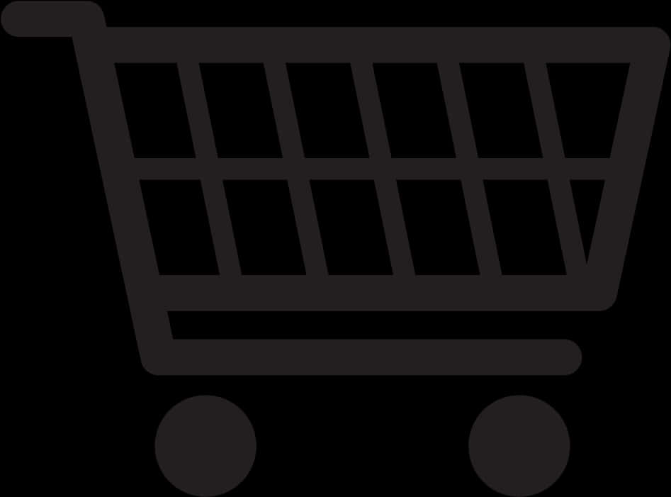 Shopping Cart Icon Black PNG image