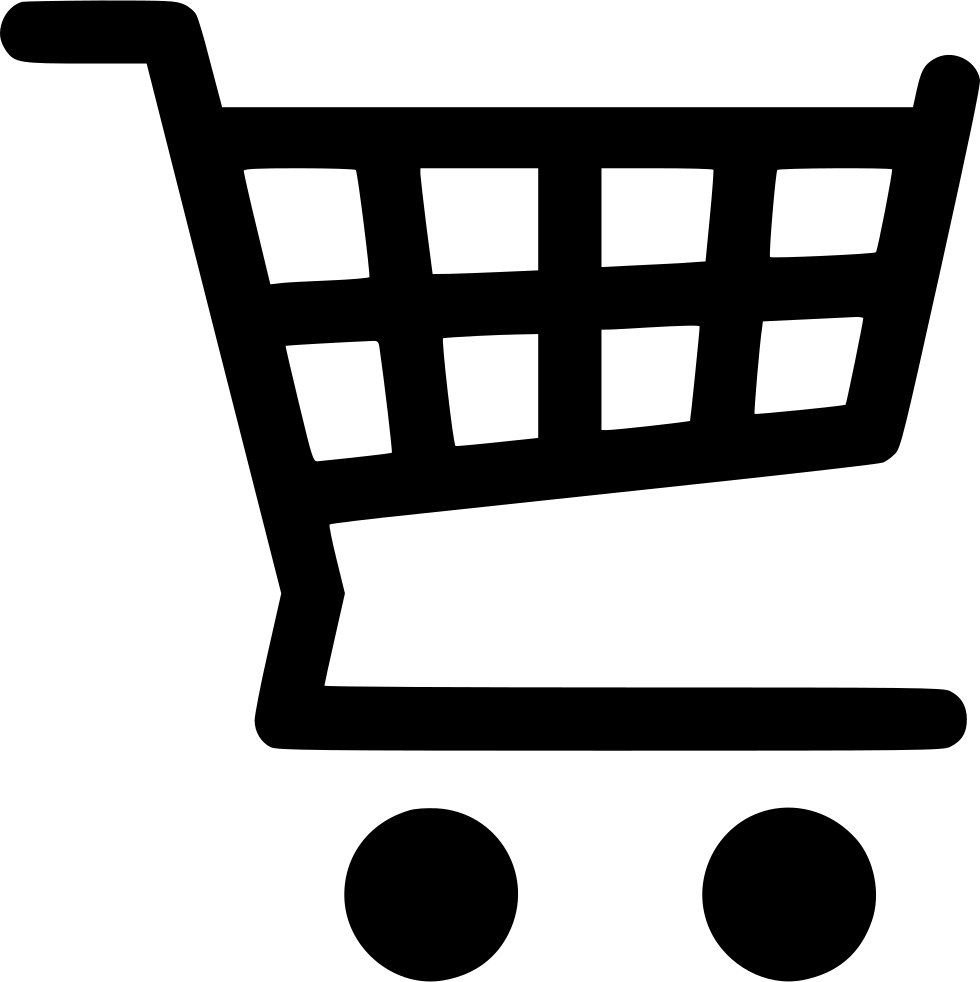 Shopping Cart Icon Black PNG image