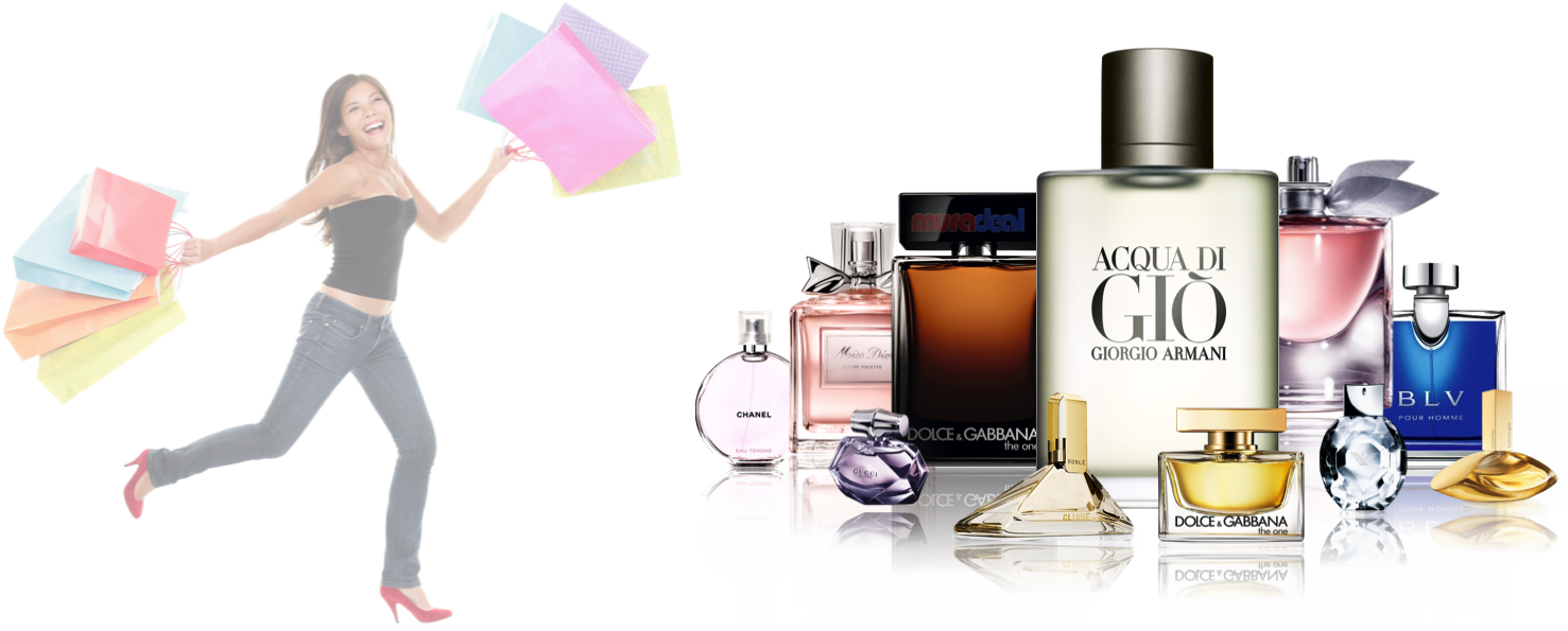 Shopping Spree Perfume Collection PNG image