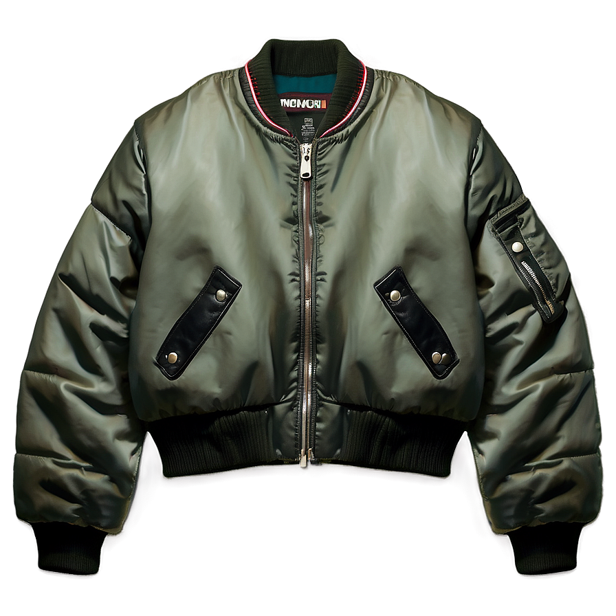 Short Cropped Bomber Jacket Png 06282024 PNG image