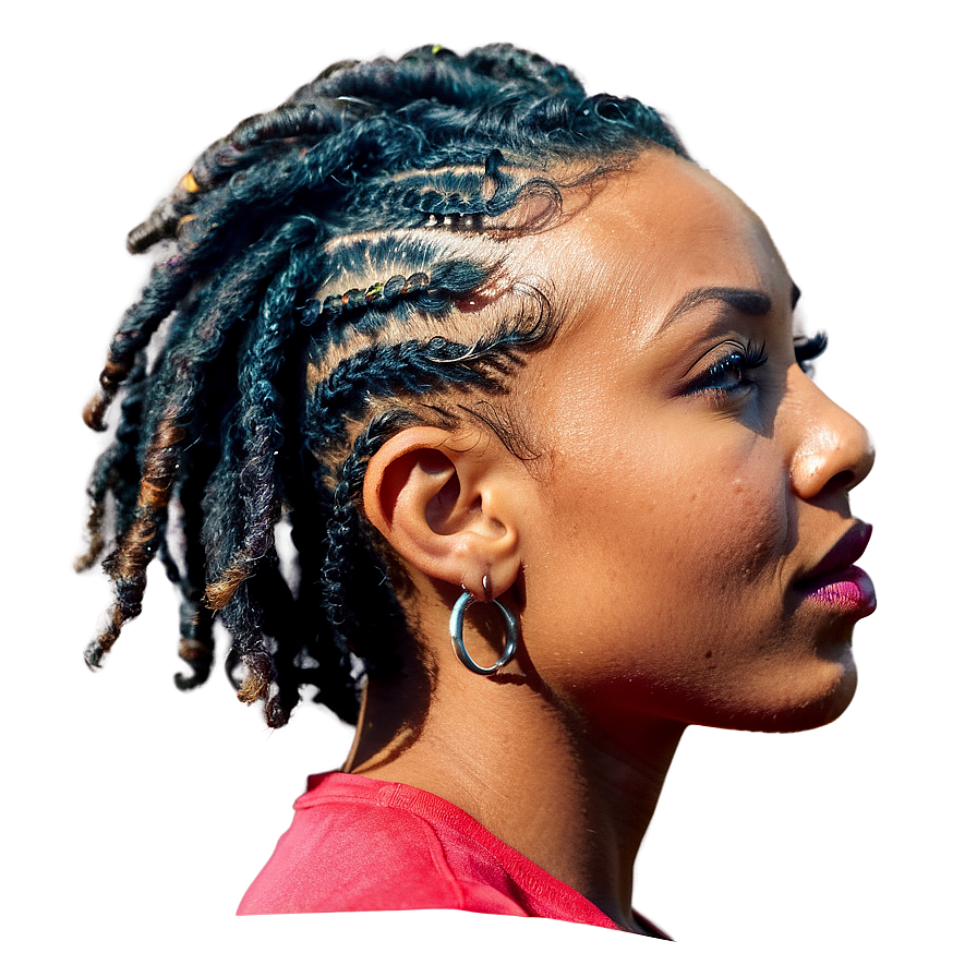 Short Dreads Twist Out Png 06272024 PNG image