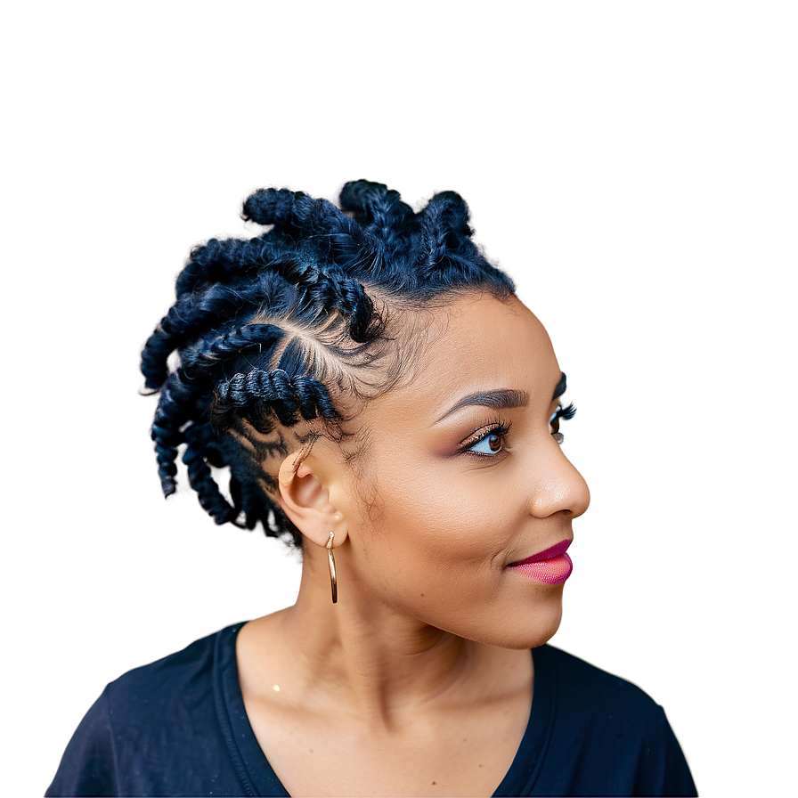 Short Dreads Twist Out Png Nhv81 PNG image